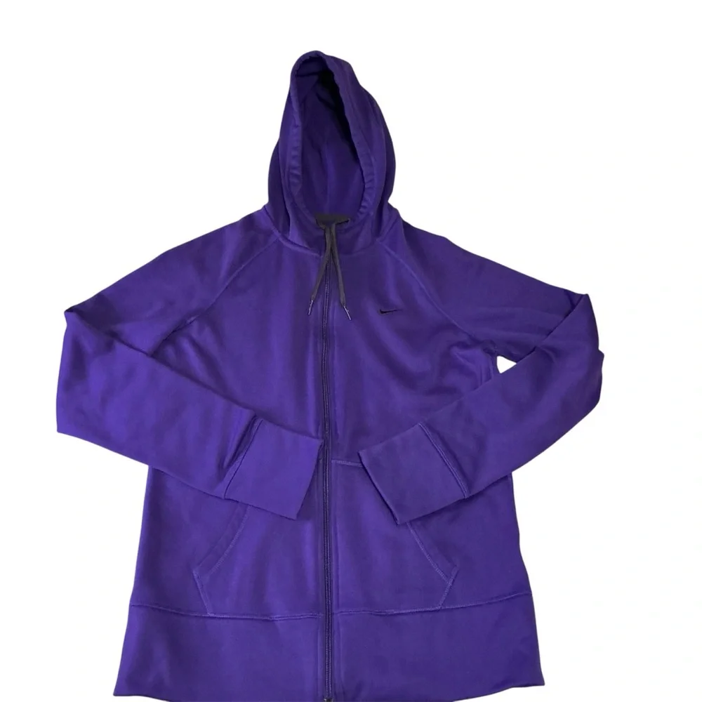 Nike Purple Thermal Fit Hoodie with Thumb Holes –‎ Size Medium